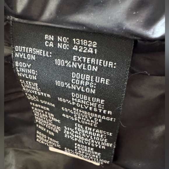 S13 women’s black coat size extra large with detachable fur hood - Picture 12 of 13